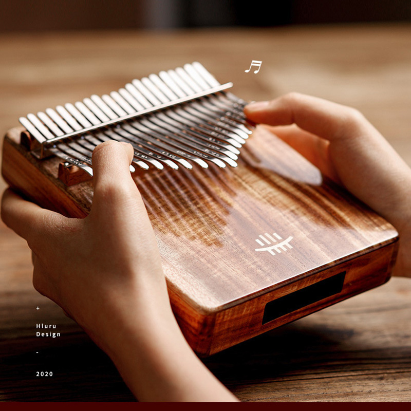 Musical Instrument For Beginners - Hluru 칼림바 풀 솔리드 우드 엄지