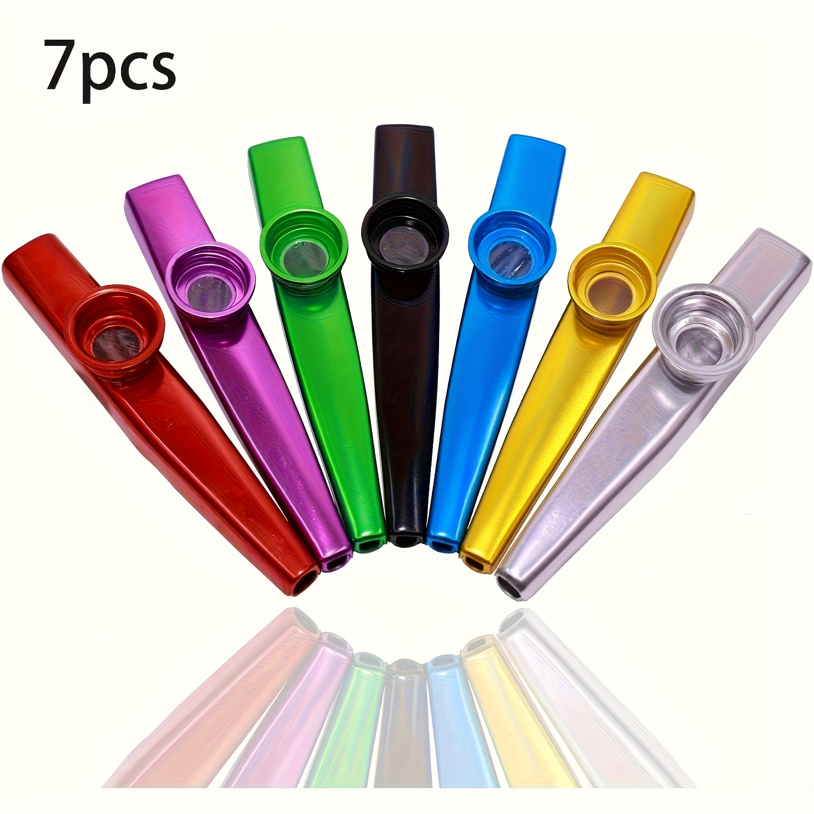Musical Instrument Note - 7pcs 메탈 카주 심플 디자인 초경량