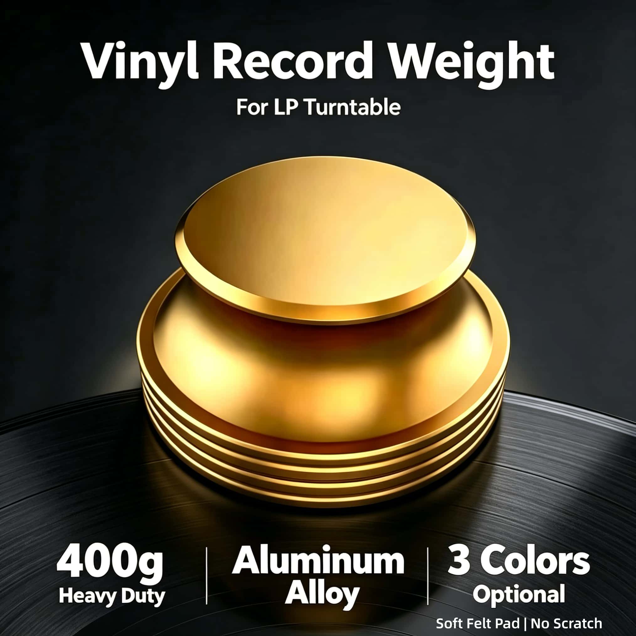 Musical Instrument Vector - 400g 비닐 레코드 무게 안정기 HiFi