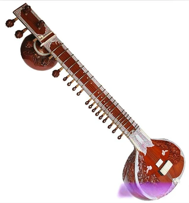 Musical Instrument Sitar - 악기, 시타르, 시타르, 전문가용 하드 케이스