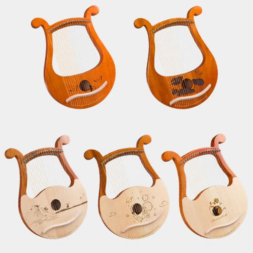 Musical Instrument Harp - 고품질 19줄 라이어 하프 마호가니 악기