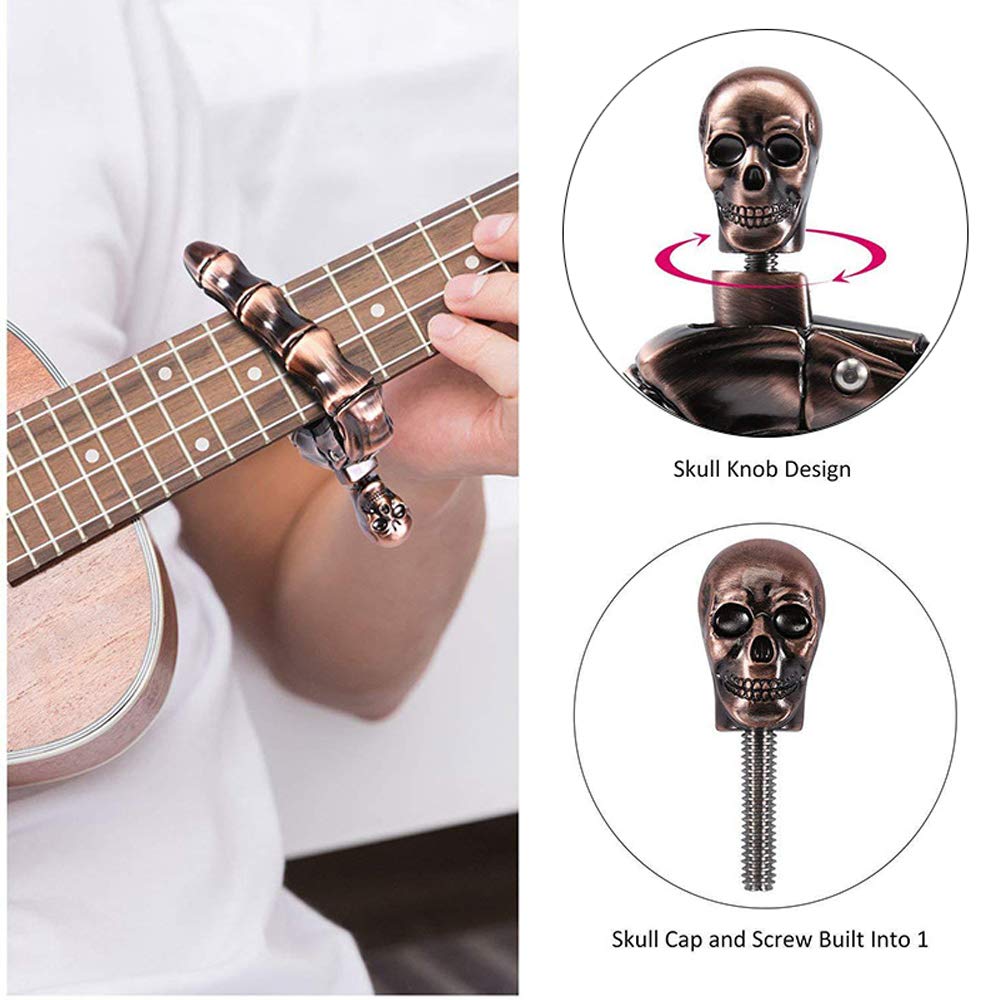 어쿠스틱 및 일렉트릭 기타용 기타 카포 스컬 카포, 뱅 - Musical Instrument Mandolin 리뷰 및 가격