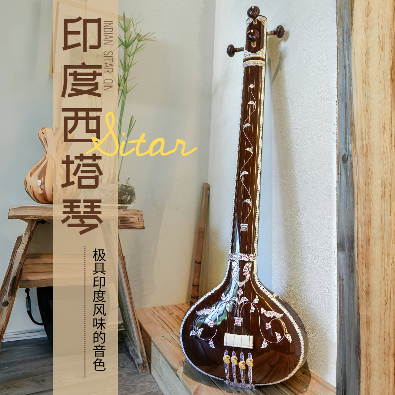 수제 시타르 인도 전통 악기 시타르 - Musical Instrument Sitar 리뷰 및 가격