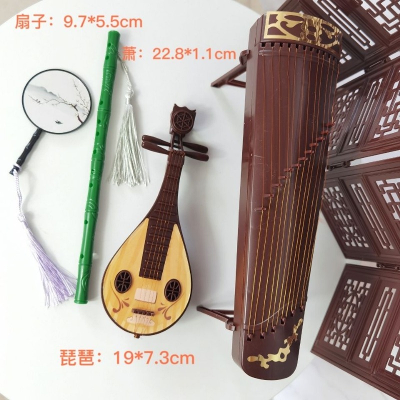 골동품 인형 액세서리, 중국 스타일 장식 소품, 클래식 - Musical Instrument Xiao 리뷰 및 가격