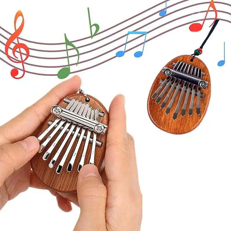 1Pcs 나무 미니 엄지 피아노 뮤지컬 8 톤 휴대용  - Musical Instrument For Beginners 리뷰 및 가격