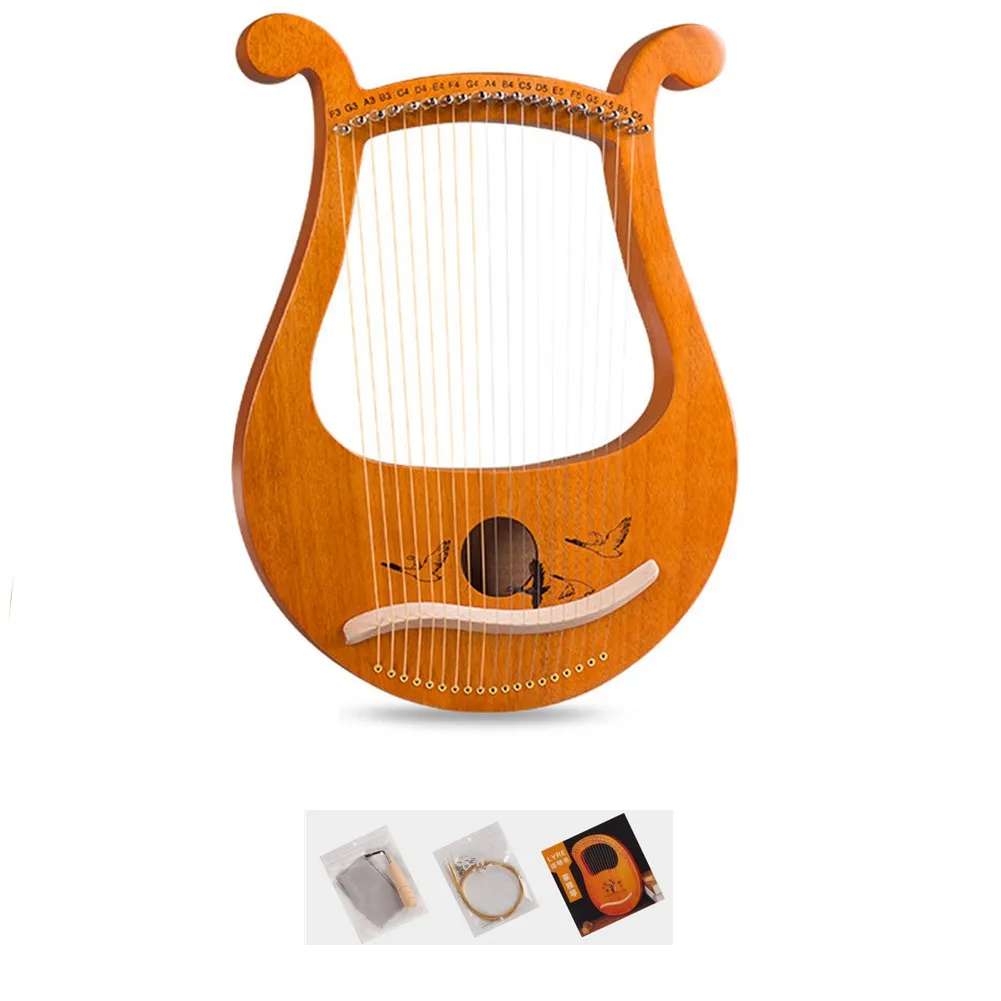 고품질 19줄 라이어 하프 마호가니 악기 여분의 줄과  - Musical Instrument Harp 리뷰 및 가격